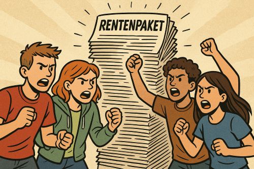 Junge Leute rebellieren gegen Rentenpaket